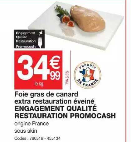 foie gras de canard extra restauration éveiné engagement qualité restauration promocash