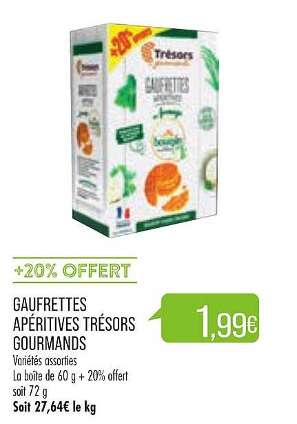 gaufrettes apéritives trésors gourmands