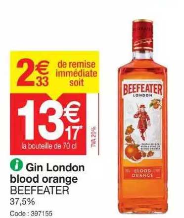 gin london blood orange beefeater