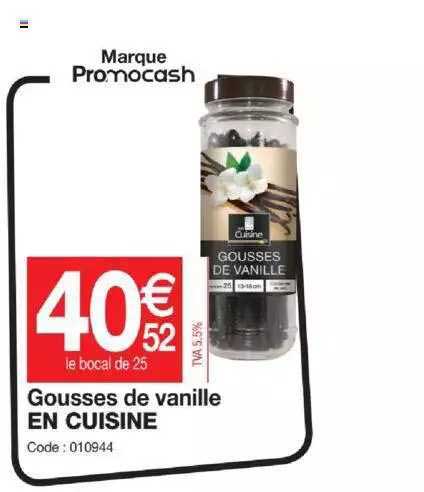 gousses de vanille en cuisine
