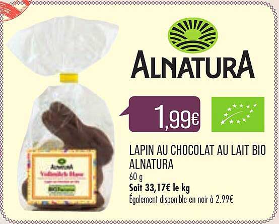 Lapin Au Chocolat Au Lait Bio Alnatura