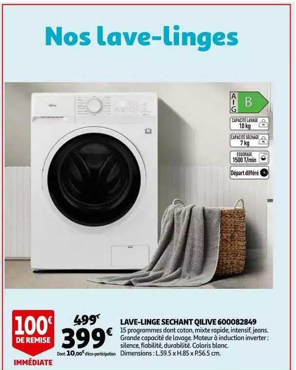 Lave-linge Sechant Qilive