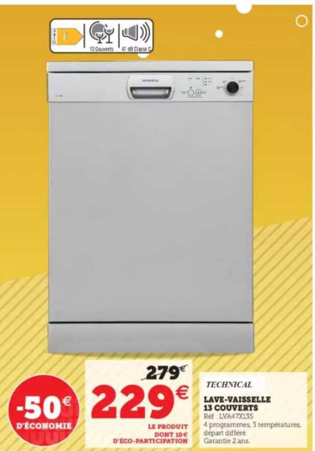 lave-vaisselle 13 couverts technical