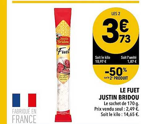 le fuet justin bridou