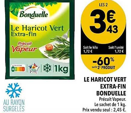 le haricot vert extra-fin bonduelle