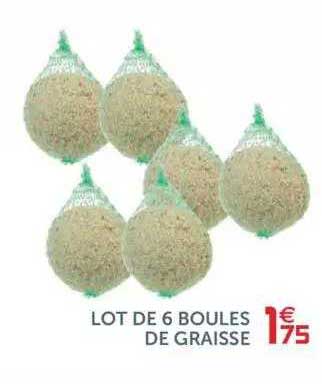 Lot De 6 Boules De Graisse
