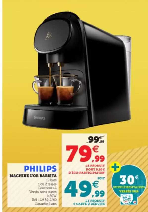 Machine L'or Barista Philips