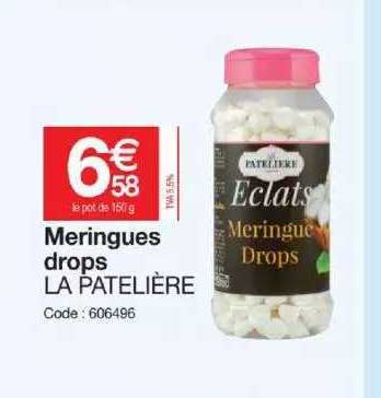 meringues drops la patelière