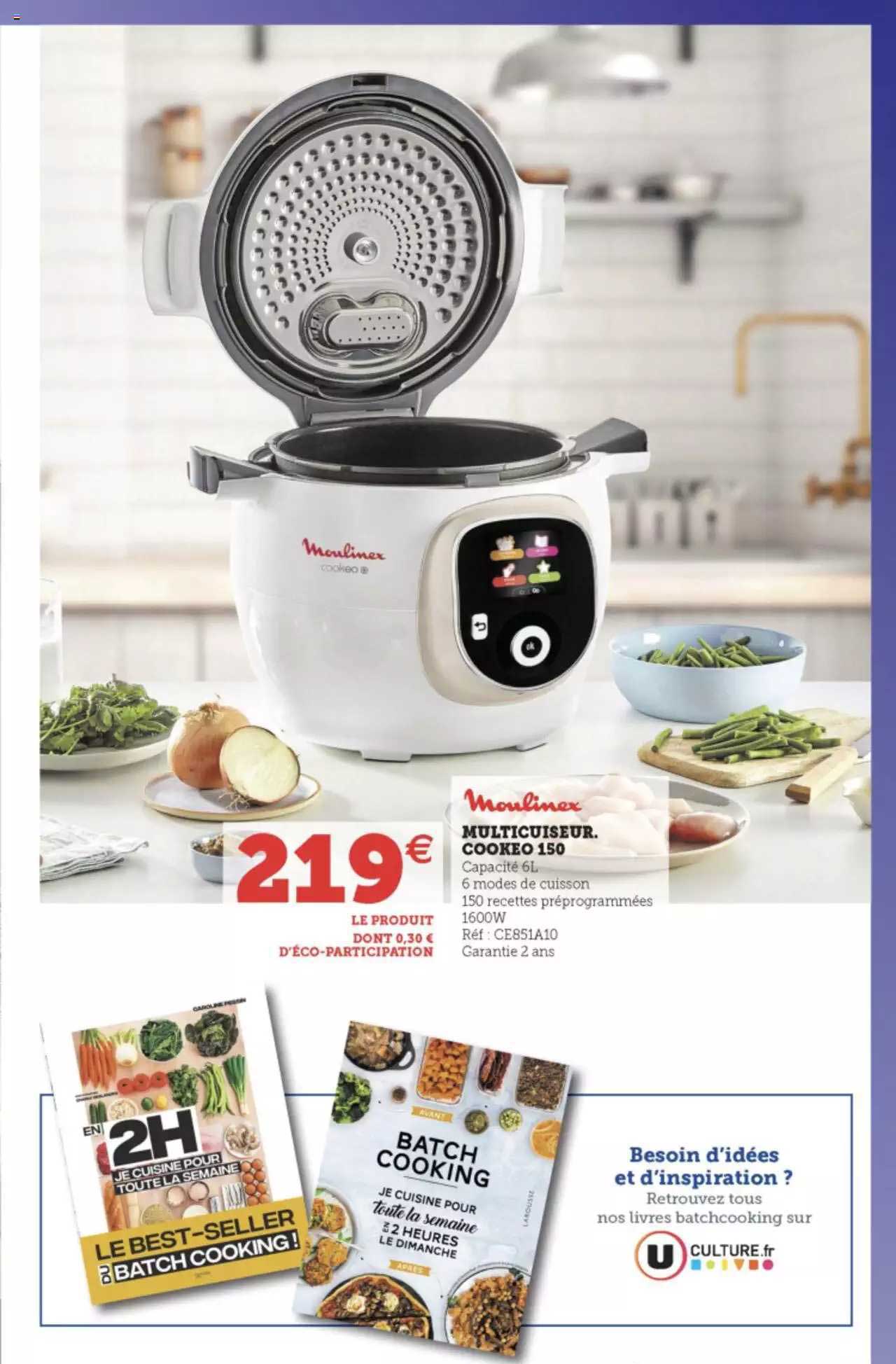 Multicuiseur Cookeo 150 Moulinex