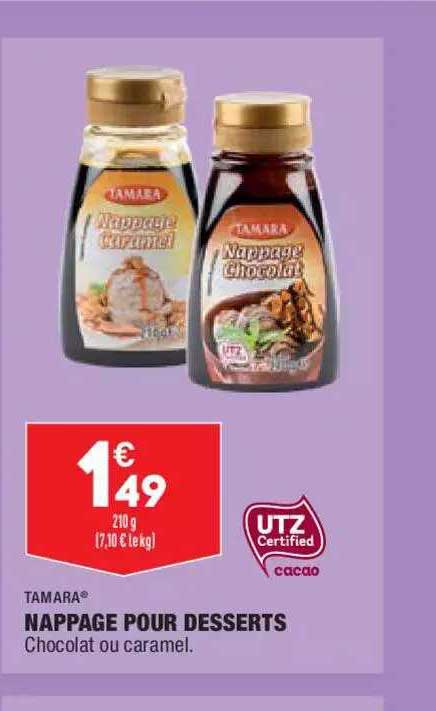nappage pour desserts tamara