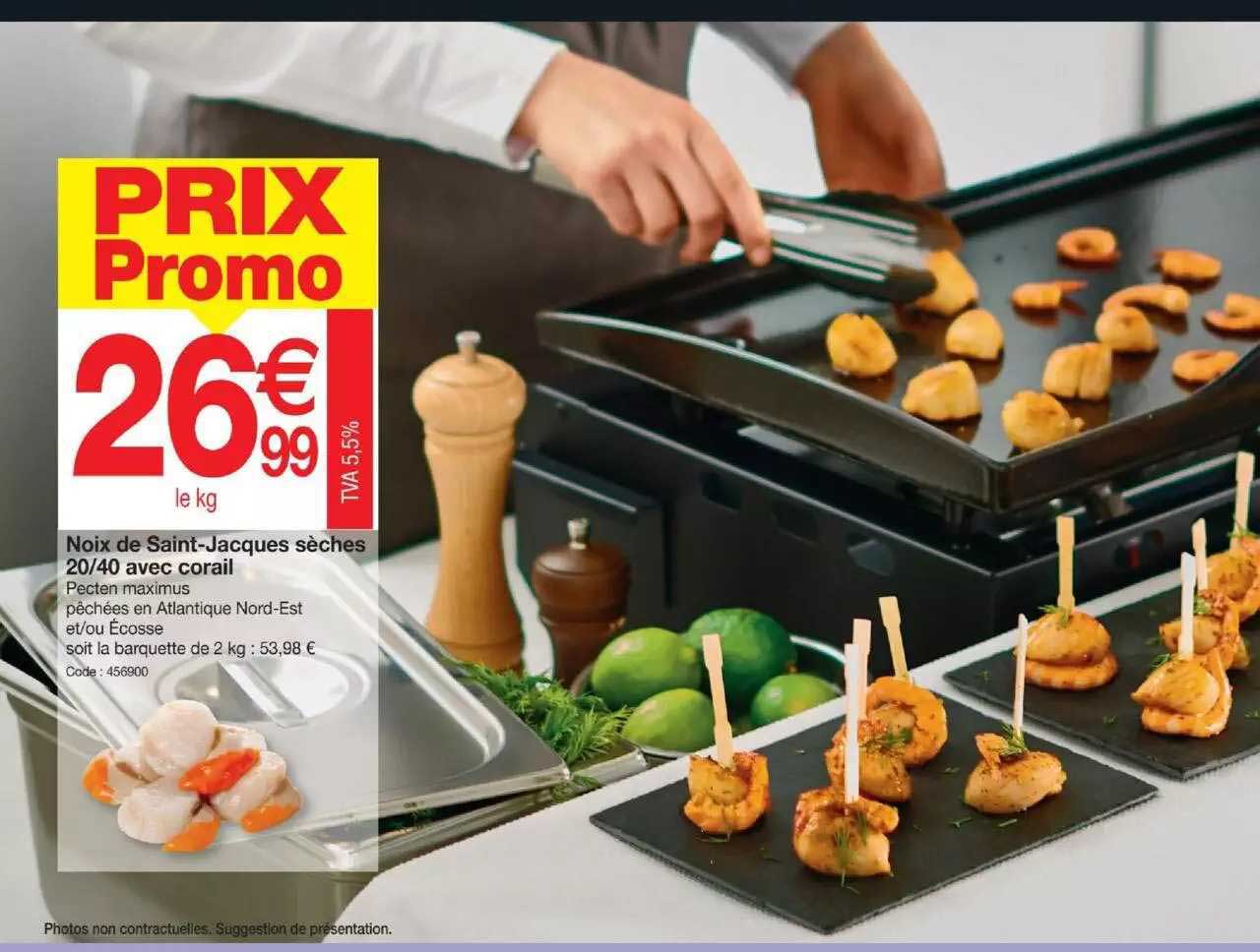 noix de saint-jacques sèches 20-40 avec corail