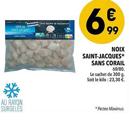 noix saint-jacques sans corail