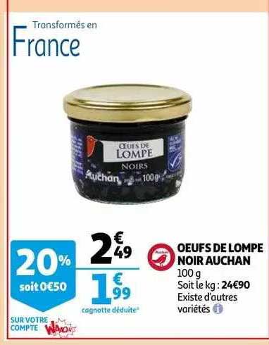 oeufs de lompe noir auchan