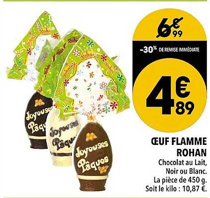 œuf flamme rohan