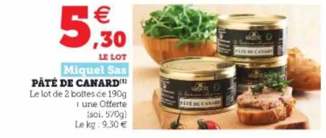 pâté de canard miguel sas
