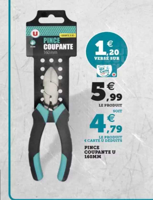 pince coupante u 160mm