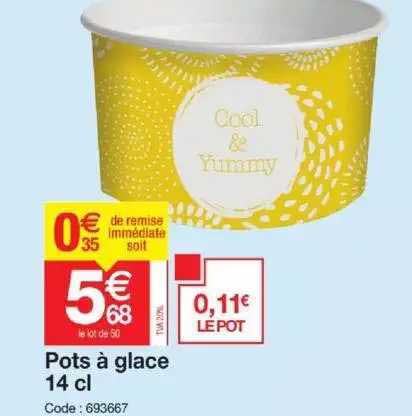 pots à glace 14 cl