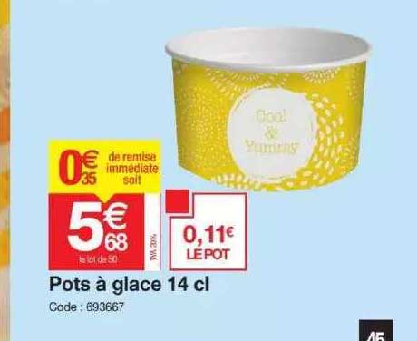 pots à glace 14 cl