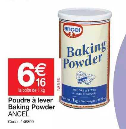 poudre à lever baking powder ancel