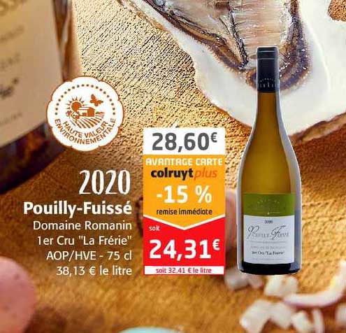 pouilly-fuissé domaine romanin 1er cru "la frérie"