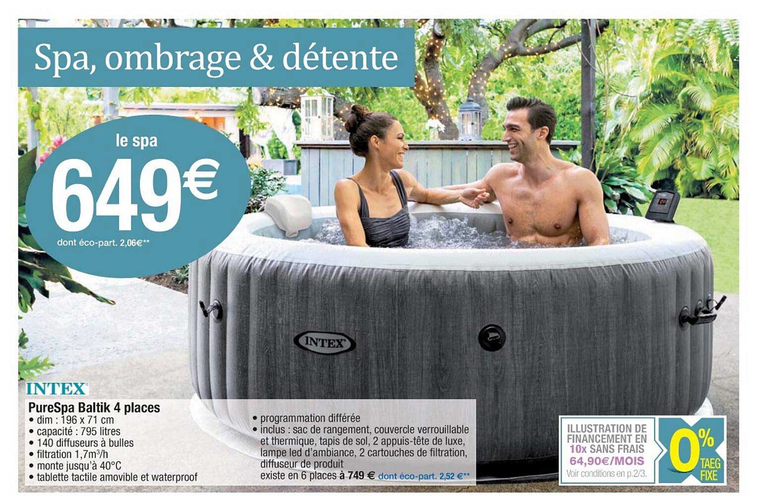 pureSpa baltik 4 places intex