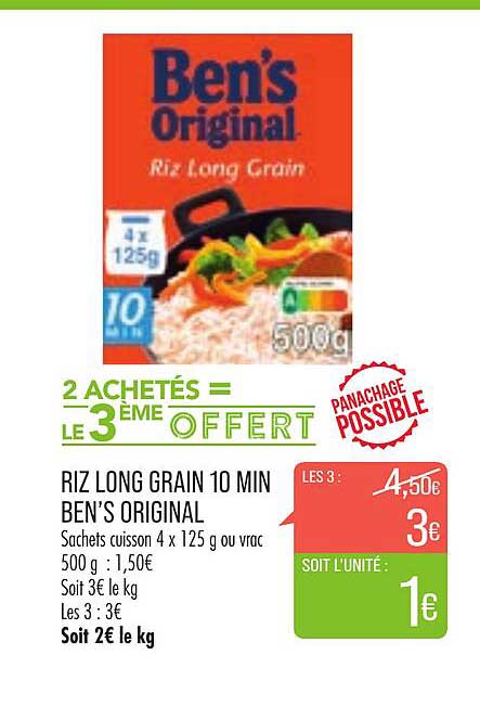 riz long grain 10 min ben's original
