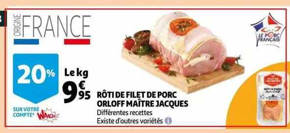 rôti filet de porc orloff maître jacques