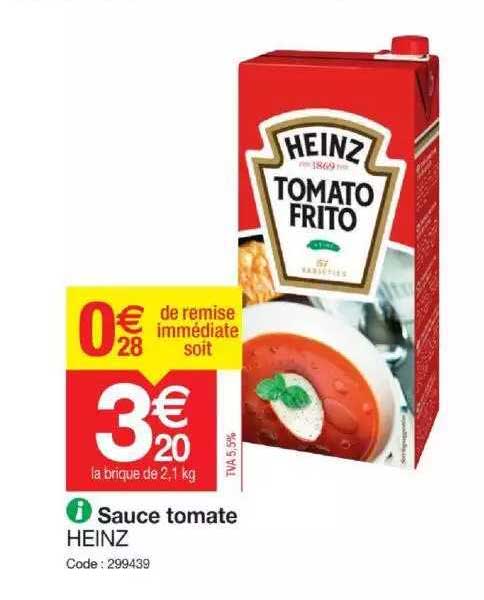 Sauce Tomate Heinz