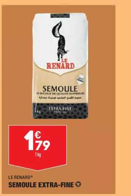 semoule extra-fine le renard