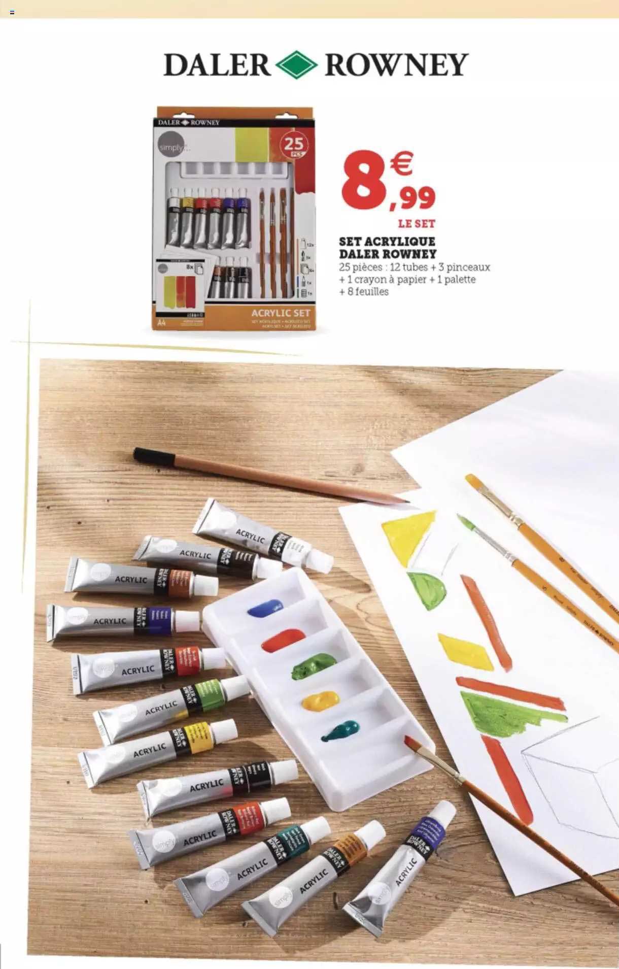 set acrylique daler rowney