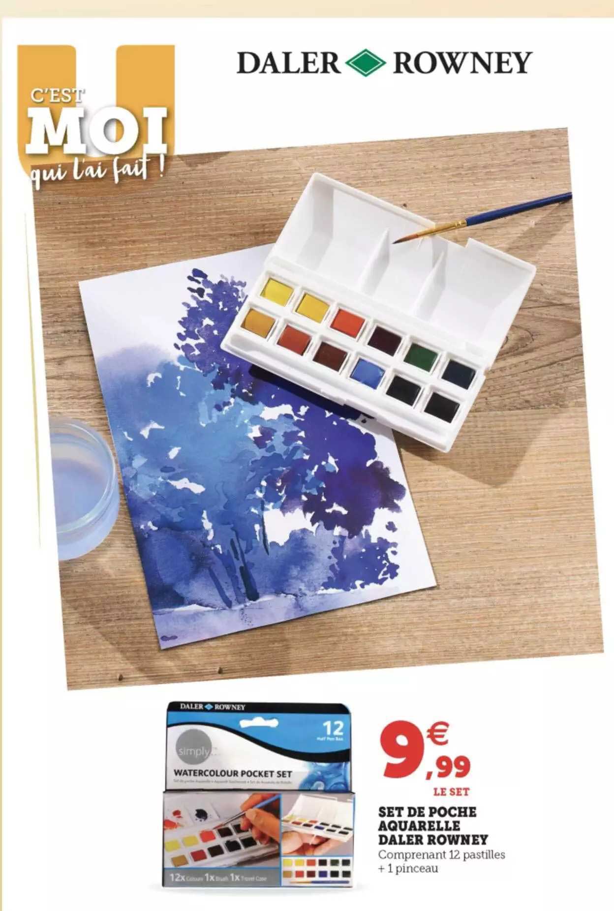 set de poche aquarelle daler rowney