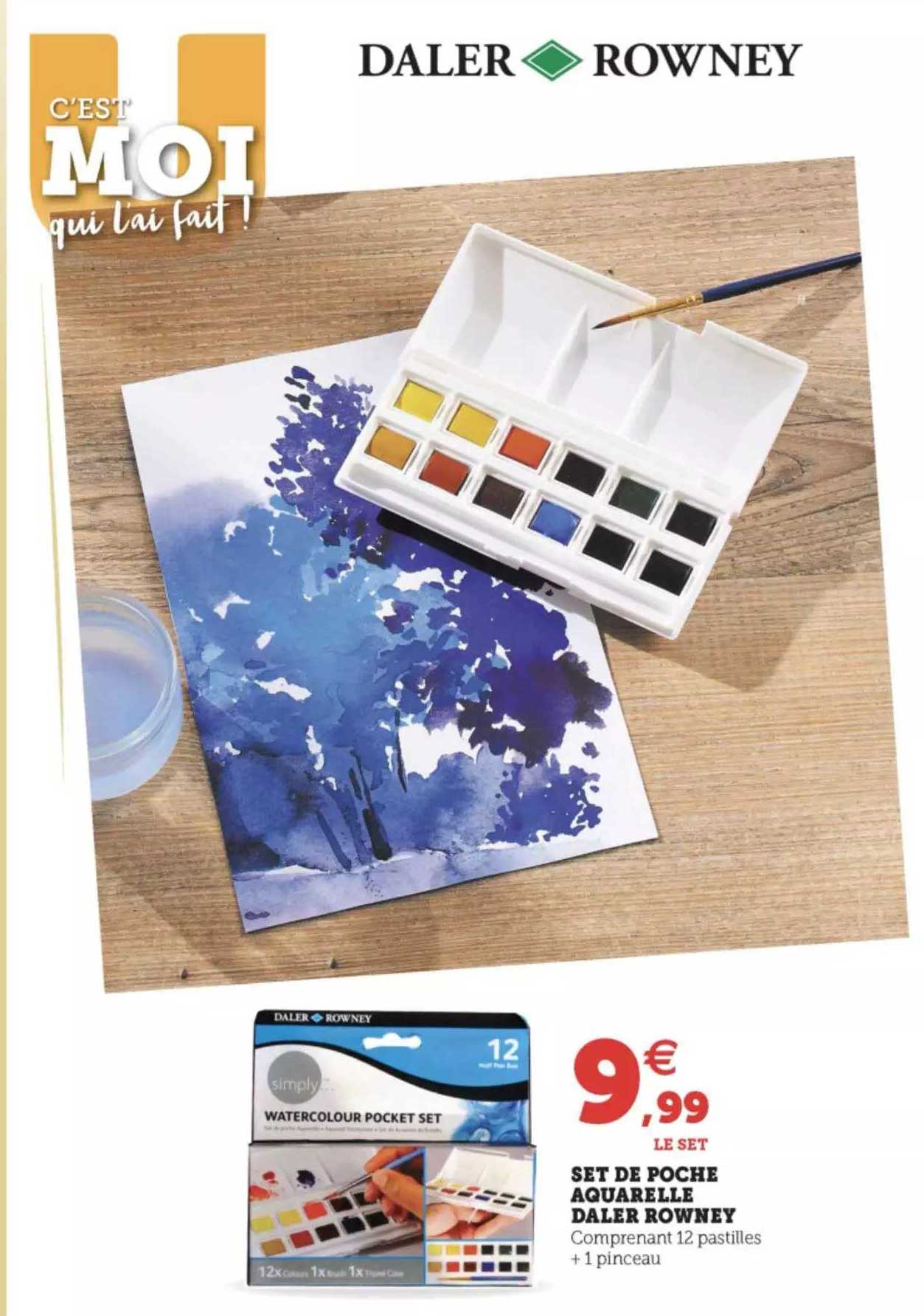 set de poche aquarelle daler rowney