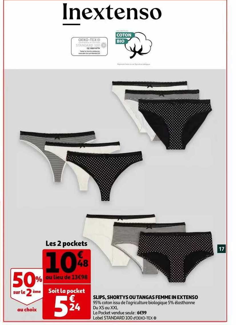 slips, shortys ou tangas femme in extenso