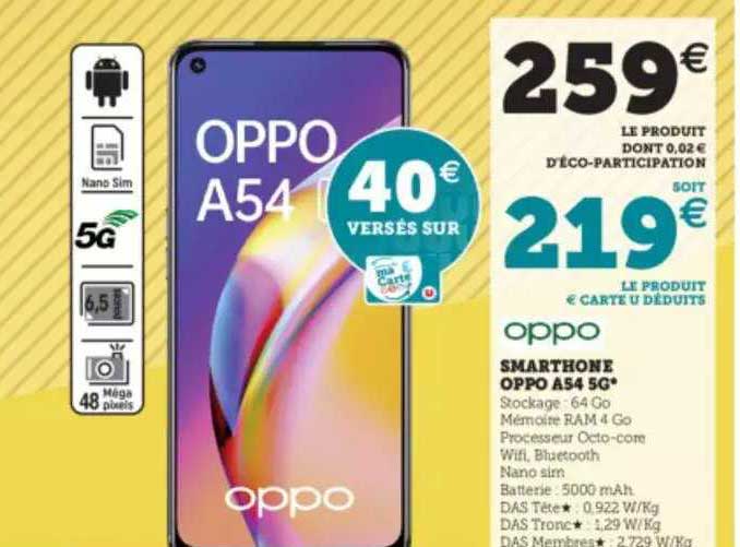 Smartphone Opp A54 5g