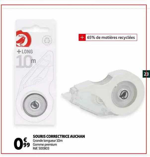 Souris Correctrice Auchan