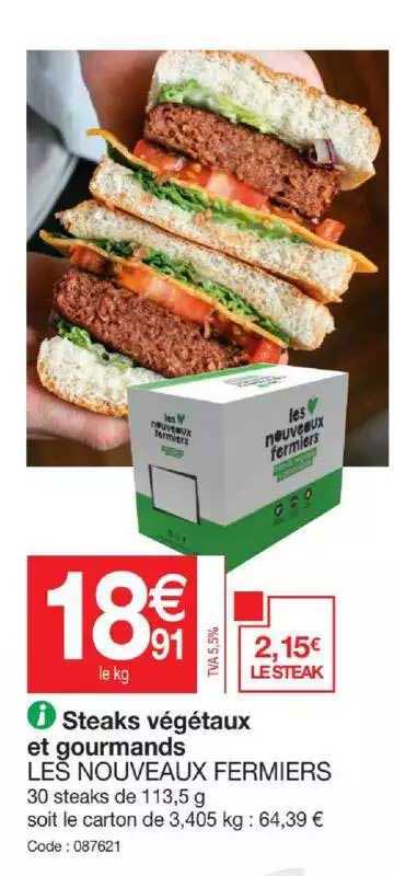 steaks végétaux et gourmands les nouveaux fermiers