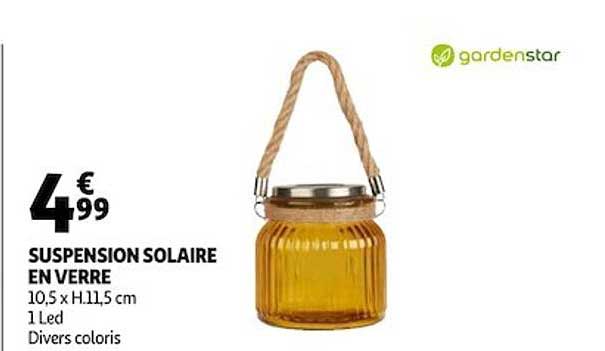 Suspension Solaire En Verre Gardenstar