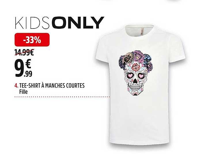 Tee-shirt à Manches Courtes Fille Kids Only