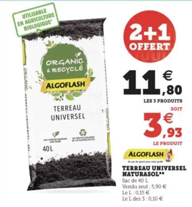 terreau universel naturasol algoflash