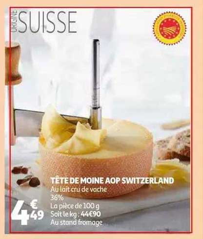 tête de moine aop switzerland