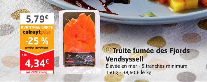 Truite Fumée Des Fjords Vendsyssell