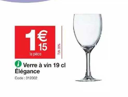 Verre à Vin 19 Cl élégance