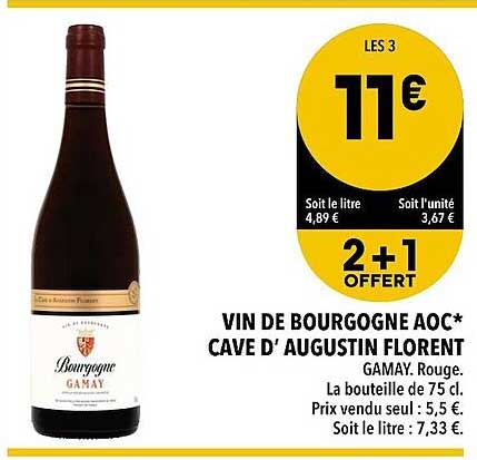 vin de bourgogne aoc cave d'augustin florent