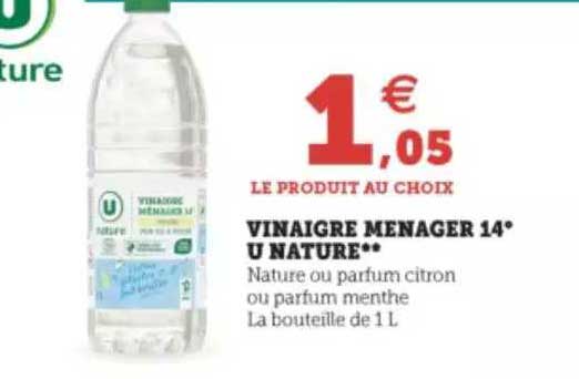 Vinaigre Ménager 14° U Nature