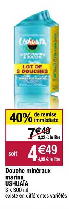 douche minéraux marins ushuaïa