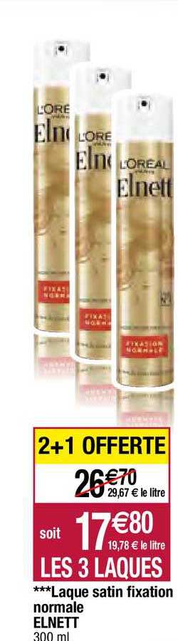 laque satin fixation normale elnett