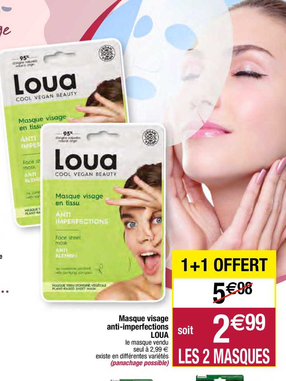 masque visage anti-imperfections loua