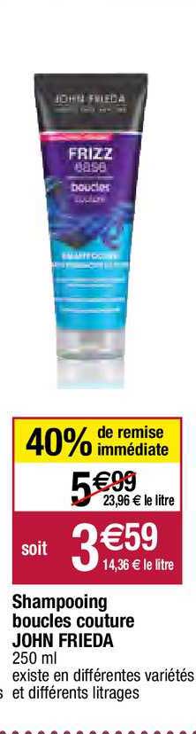 shampooing boucles couture john frieda