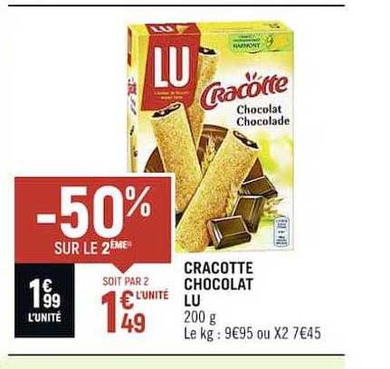 Cracotte Chocolat Lu