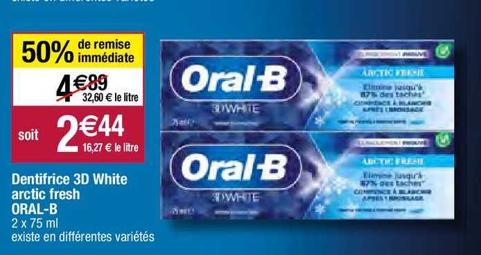 Dentifrice 3d White Arctic Fresh Oral-b